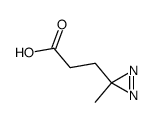 3-(3-Methyl-3H-diazirine-3-yl)propionic acid structure