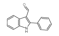 2-phenylindole-3-carboxaldehyde structure