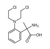 2-amino-2-[2-[bis(2-chloroethyl)amino]phenyl]propanoic acid结构式