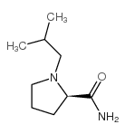2-Pyrrolidinecarboxamide,1-(2-methylpropyl)-,(2R)-(9CI) structure