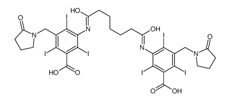 3-[[7-[3-carboxy-2,4,6-triiodo-5-[(2-oxopyrrolidin-1-yl)methyl]anilino]-7-oxoheptanoyl]amino]-2,4,6-triiodo-5-[(2-oxopyrrolidin-1-yl)methyl]benzoic acid结构式