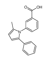 3-(2-methyl-5-phenyl-pyrrol-1-yl)-benzoic acid结构式