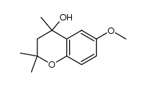 6-methoxy-2,2,4-trimethylchroman-4-ol结构式