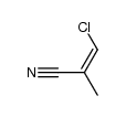 cis-3-chloro-2-methyl-acrylonitrile Structure