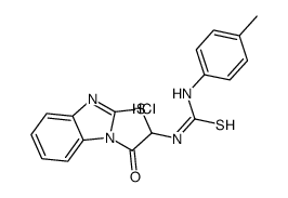 1-(4-methylphenyl)-3-(1-oxo-[1,3]thiazolo[3,2-a]benzimidazol-2-yl)thiourea,hydrochloride结构式