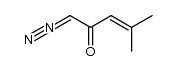 4-methyl-1-diazo-3-buten-2-one Structure