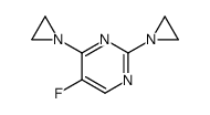 2,4-bis(aziridin-1-yl)-5-fluoropyrimidine结构式
