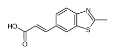 6-Benzothiazoleacrylicacid,2-methyl-(7CI,8CI)结构式