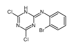 N-(2-bromophenyl)-4,6-dichloro-1,3,5-triazin-2-amine结构式