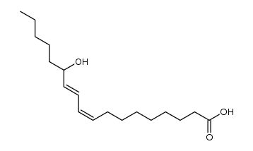 13-hydroxy-9Z,11E-octadeca dienoic acid (coriolic acid)结构式