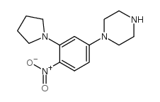 1-(4-nitro-3-pyrrolidin-1-ylphenyl)piperazine Structure
