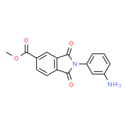 2-(3-AMINO-PHENYL)-1,3-DIOXO-2,3-DIHYDRO-1H-ISOINDOLE-5-CARBOXYLIC ACID METHYL ESTER Structure