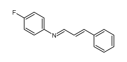 1-(p-fluorophenyl)-4-phenyl-1-azabutadiene Structure