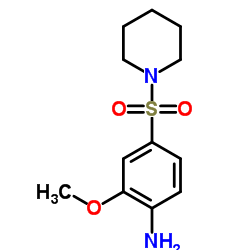 2-Methoxy-4-(1-piperidinylsulfonyl)aniline Structure