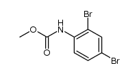 (2,4-dibromo-phenyl)-carbamic acid methyl ester结构式