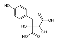 2,3-dihydroxy-2-[(4-hydroxyphenyl)methyl]butanedioic acid Structure