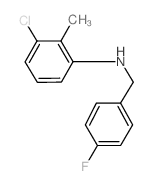 3-Chloro-N-(4-fluorobenzyl)-2-methylaniline结构式