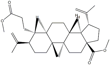 3,4-Secolupa-4(23),20(29)-dien-3,8-dicarboxylic acid dimethyl ester结构式