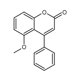 5-Methoxy-4-phenyl-2H-1-benzopyran-2-one结构式