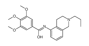 3,4,5-Trimethoxy-N-(1,2,3,4-tetrahydro-2-propylisoquinolin-5-yl)benzamide结构式