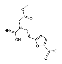 methyl 2-[carbamoyl-[(E)-(5-nitrofuran-2-yl)methylideneamino]amino]acetate Structure