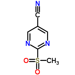 2-(Methylsulfonyl)pyrimidine-5-carbonitrile picture