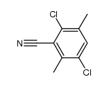 2,5-Dichlor-3,6-dimethylbenzonitril Structure