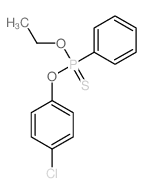 Phosphonothioic acid,phenyl-, O-(4-chlorophenyl) O-ethyl ester (9CI) structure