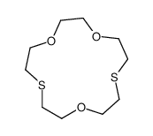 1,4,10-trioxa-7,13-dithiacyclopentadecane Structure