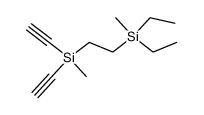 Diaethinyl-methyl-(2-[diaethyl-methyl-silyl]-aethyl)-silan Structure