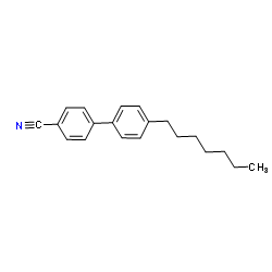 4-Cyano-4'-heptylbiphenyl structure