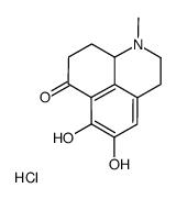5,6-dihydroxy-1-methyl-3,8,9,9a-tetrahydro-2H-benzo[de]quinolin-7-one,hydrochloride结构式