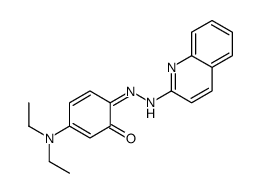 3-(diethylamino)-6-(quinolin-2-ylhydrazinylidene)cyclohexa-2,4-dien-1-one Structure