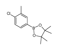 2-(4-chloro-3-methylphenyl)-4,4,5,5-tetramethyl-1,3,2-dioxaborolane结构式