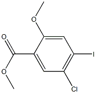 5-Chloro-4-iodo-2-methoxy-benzoic acid methyl ester Structure