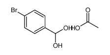 acetic acid,(4-bromophenyl)methanediol结构式