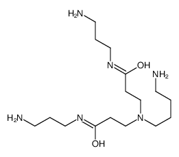 3-[4-aminobutyl-[3-(3-aminopropylamino)-3-oxopropyl]amino]-N-(3-aminopropyl)propanamide结构式