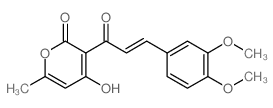 3-[(E)-3-(3,4-dimethoxyphenyl)prop-2-enoyl]-2-hydroxy-6-methyl-pyran-4-one结构式