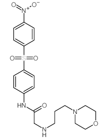 Acetamide,2-[[3-(4-morpholinyl)propyl]amino]-N-[4-[(4-nitrophenyl)sulfonyl]phenyl]- picture