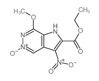 Ethyl 5-hydroxy-3-(hydroxy(oxido)amino)-7-methoxy-1H-5lambda(5)-pyrrolo(2,3-d)pyridazine-2-carboxylate picture