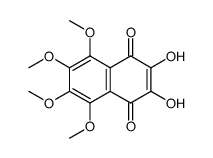 2.3-Dihydroxy-5.6.7.8-tetramethoxy-naphtho-1.4-chinon结构式