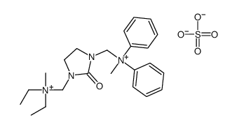 diethyl-methyl-[[3-[[methyl(diphenyl)azaniumyl]methyl]-2-oxoimidazolidin-1-yl]methyl]azanium,sulfate结构式