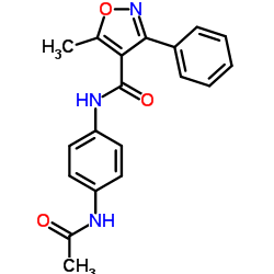N-(4-Acetamidophenyl)-5-methyl-3-phenyl-1,2-oxazole-4-carboxamide Structure