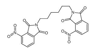 4-nitro-2-[6-(4-nitro-1,3-dioxoisoindol-2-yl)hexyl]isoindole-1,3-dione Structure