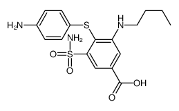 4-(4-aminophenyl)sulfanyl-3-(butylamino)-5-sulfamoylbenzoic acid Structure