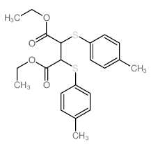Butanedioic acid,2,3-bis[(4-methylphenyl)thio]-, 1,4-diethyl ester结构式