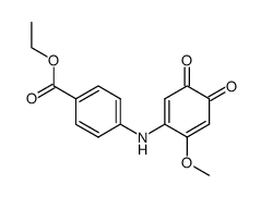 4-(4-carboethoxyphenylamino)-5-methoxy-1,2-benzoquinone结构式