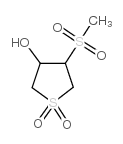 3-HYDROXY-4-(METHYLSULFONYL)TETRAHYDRO-1H-1LAMBDA6-THIOPHENE-1,1-DIONE Structure