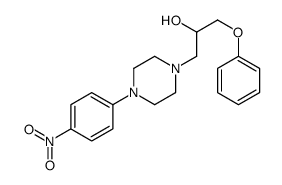 1-[4-(4-nitrophenyl)piperazin-1-yl]-3-phenoxypropan-2-ol结构式