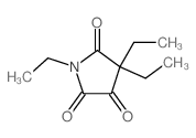 1,4,4-Triethyl-2,3,5-pyrrolidinetrione Structure